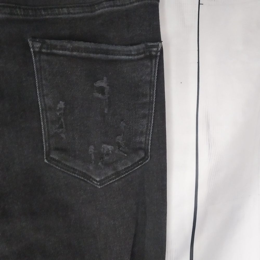 Risen Women's High Rise Crossover Girlfriend Jeans - Picture 10 of 11